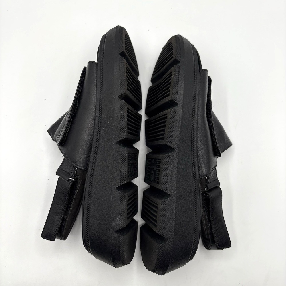 TAMARIS Lally Sandal Women's Size 38 US 8‎ Black Leather Slingback Platform Shoe - Picture 5 of 7